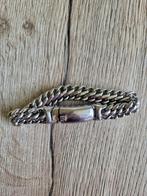 Stalen armband. 19cm. lang 1cm. breed. Zware kwaliteit., Ophalen of Verzenden, Zo goed als nieuw, Zilver, Staal