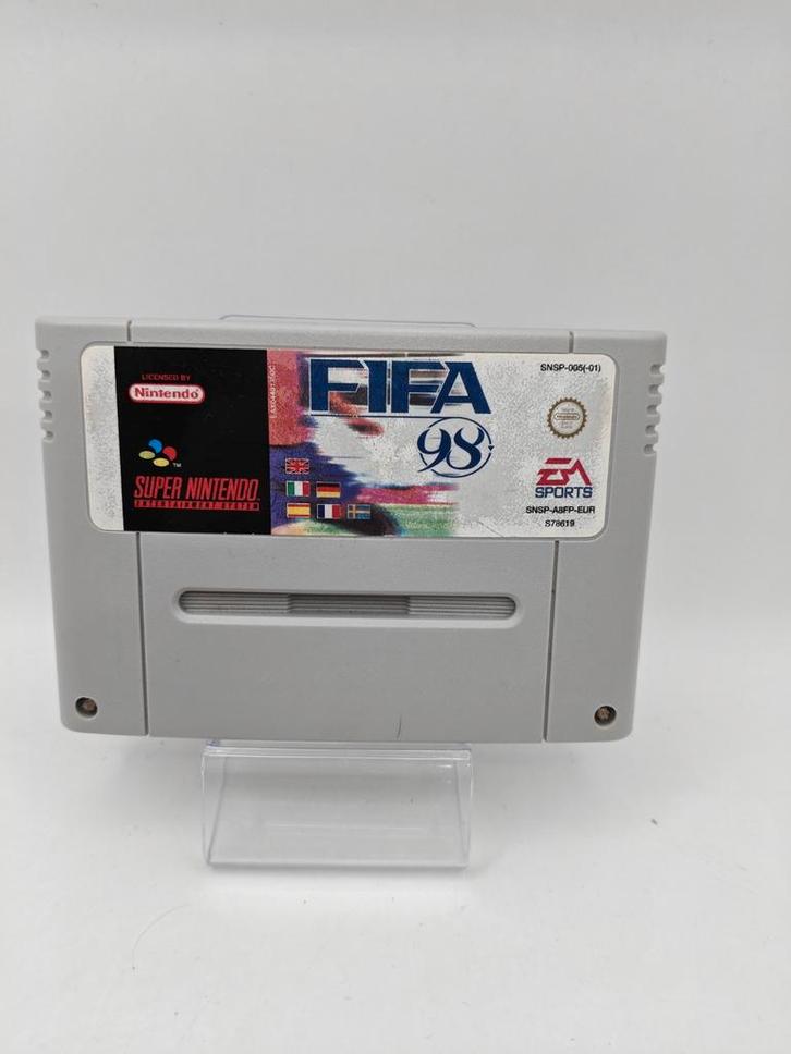 FIFA 98 SNES, Spelcomputers en Games, Games | Nintendo Super NES, Zo goed als nieuw, Sport, 1 speler, Vanaf 3 jaar, Eén computer