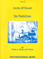 Six Pastiches Flute Oboe Piano ( 82 ), Muziek en Instrumenten, Verzenden, Dwarsfluit of Piccolo, Klassiek, Zo goed als nieuw