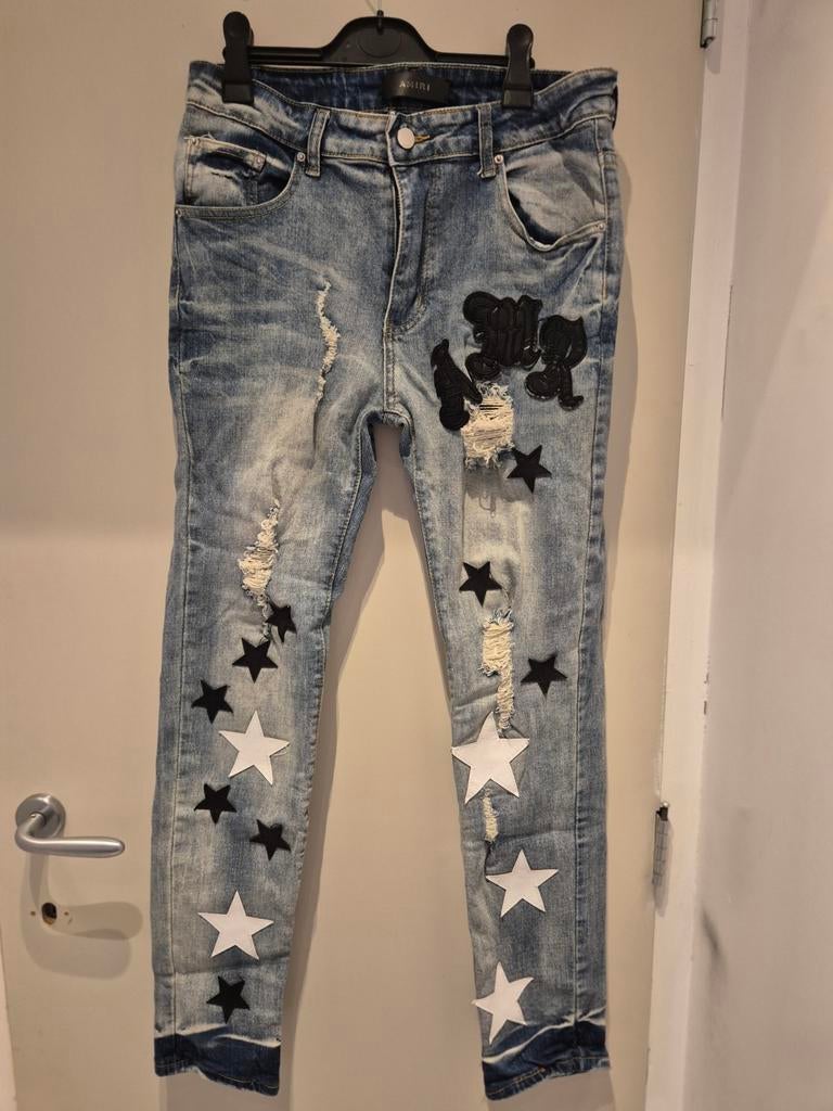 Amiri Jeans Maat 33 - Goede Staat, Blauw, Ophalen of Verzenden, Zo goed als nieuw, W33 - W34 (confectie 48/50)