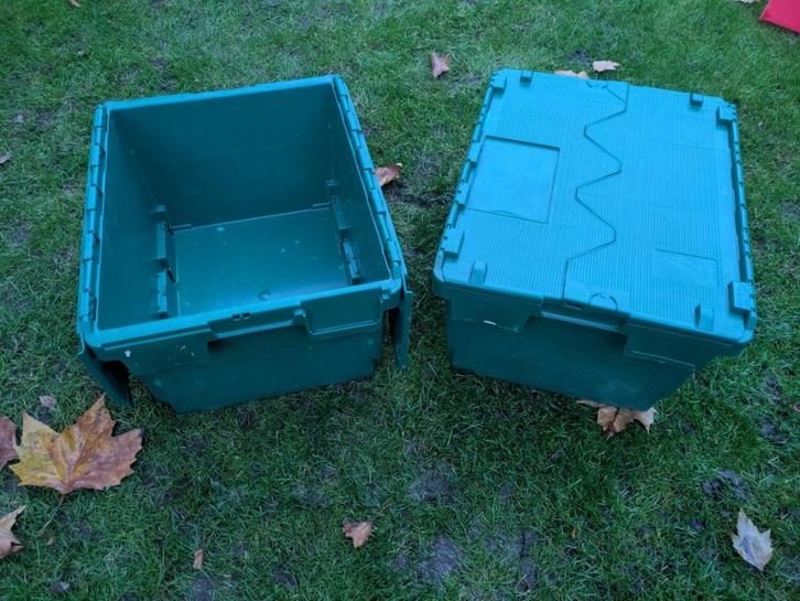 Distributiebakken met deksel 50 x 40 x 30 cm, Doe-het-zelf en Verbouw, Kratten en Dozen, Gebruikt, Bak of Kist, 50 tot 75 cm, Minder dan 35 cm