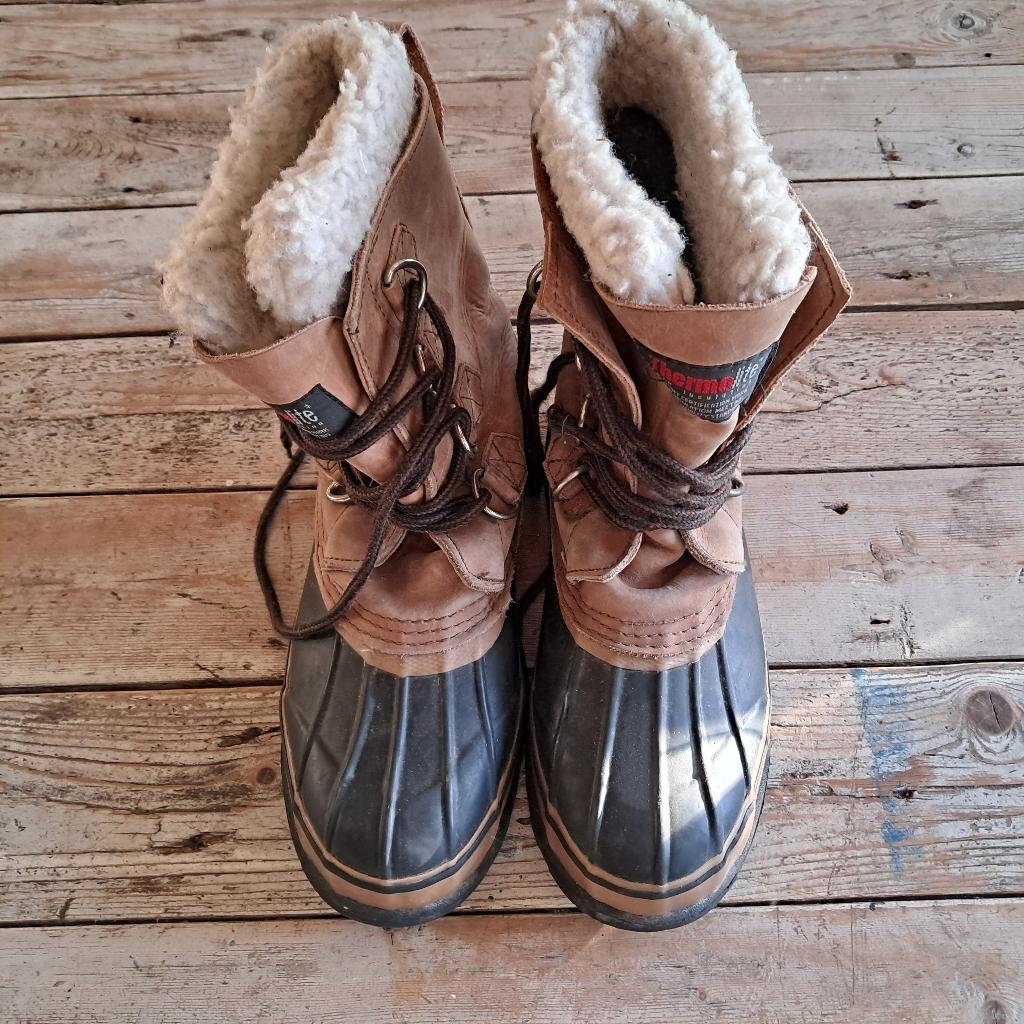 Thermo winterlaarzen waterdicht Maat 37 - Wol gevoerd -Leer, Hoge laarzen, CPA, Beige, Ophalen of Verzenden