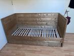 Steigerhouten bedbank Van Londen, Huis en Inrichting, Ophalen, 90 cm, Eenpersoons, Steigerhout