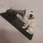 Beeld His Masters Voice met Grammofoon Nipper Nieuw, Ophalen of Verzenden, Nieuw, Beeldje of Figuurtje