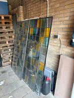 Gratis af te halen, glas in lood ramen, Doe-het-zelf en Verbouw, Glas en Ramen, Ophalen, Gevelraam of Ruit, Gebruikt, Minder dan 80 cm