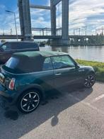 Mini 1.6 16V Cooper Cabrio 2007 Groen, Auto's, Mini, Voorwielaandrijving, Cabriolet, 4 stoelen, Bruin