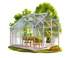 Tuinkas Aluminium 250x190x195cm met Fundering, Tuin en Terras, Kassen, Ophalen, Polycarbonaat, Aluminium, Kweekkas
