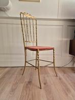 Vintage Italiaanse messing Hollywood regency stoel, Ophalen