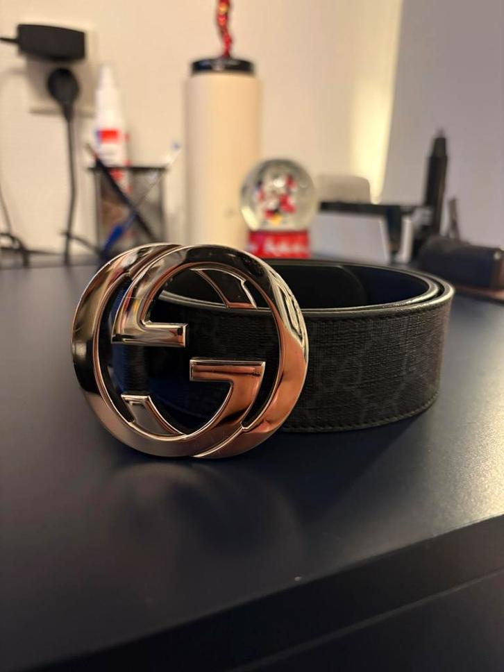 Gucci riem zwart, Kleding | Heren, Riemen en Ceinturen, Zo goed als nieuw, Zwart, Ophalen of Verzenden