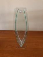 Glazen vaas Art Living - plat, 33cm hoog, Gebruikt, Overige kleuren, Ophalen of Verzenden, Glas