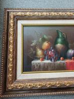 Frans Stilleven Olieverf Schilderij stilleven 2 bloem barok, Ophalen of Verzenden