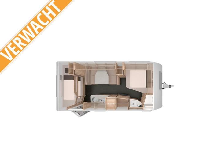Knaus Sudwind 60 Years 550 FSK, Caravans en Kamperen, Caravans, Bedrijf, tot en met 5, 1250 - 1500 kg, Rondzit, Knaus, Dwars-stapelbed
