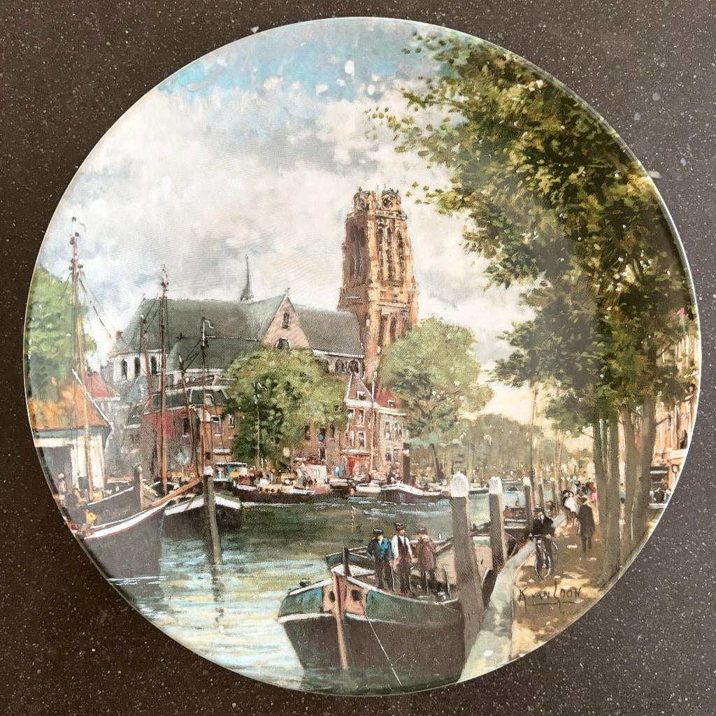 Mosa Wandbord Grachten van Holland Dordrechtse Havenkwartier, Ophalen of Verzenden