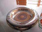 jaren 70 design asbak goud zilver 17 cm Italy Bosa keramiek, Verzamelen, Rookartikelen, Aanstekers en Luciferdoosjes, Bosa Italy