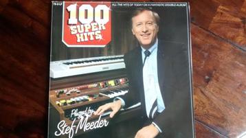 Orgel 2 lp - 100 Super Hits played by Stef Meeder beschikbaar voor biedingen
