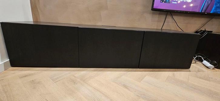 IKEA Besta TV Meubel - Zwartbruin 2x, Huis en Inrichting, Kasten | Televisiemeubels, Zo goed als nieuw, Minder dan 100 cm, 150 tot 200 cm