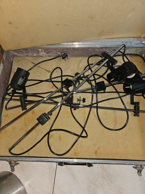 Vintage Podiumverlichting in transportkoffer, Hobby en Vrije tijd, Elektronica-componenten, Zo goed als nieuw, Ophalen