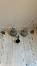 Beton hanglampen E27 SET, Huis en Inrichting, Lampen | Hanglampen, Ophalen, Overige materialen, 50 tot 75 cm, Zo goed als nieuw