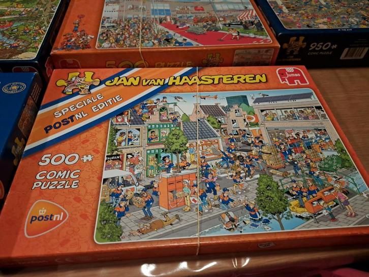 Jan van Haasteren puzzels 500 stuks (PostNL/park/spellen), Hobby en Vrije tijd, Denksport en Puzzels, Zo goed als nieuw, 500 t/m 1500 stukjes