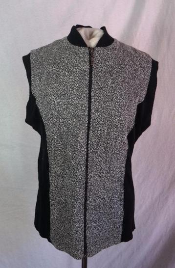 Zwart-wit mouwloos damesvest.Mt 40.Merk Setter Lady beschikbaar voor biedingen