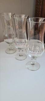 3 stuks Strubbe bierglazen, Ophalen, Zo goed als nieuw, Bierglas