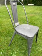 6 vintage stoelen metaal, Huis en Inrichting, Nieuw, Vijf, Zes of meer stoelen, Grijs, Metaal