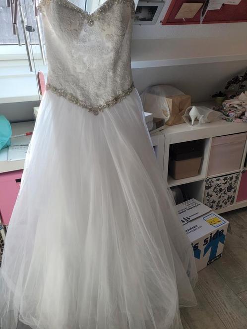 Mooie sincerity trouwjurk, maat 38, Kleding | Dames, Trouwkleding en Trouwaccessoires, Zo goed als nieuw, Trouwjurk, Wit, Ophalen of Verzenden