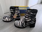 Nieuwe vintage Wrangler Zebra vacht Laarzen boots maat 40, Zwart, Lage of Enkellaarzen, Nieuw, Wrangler