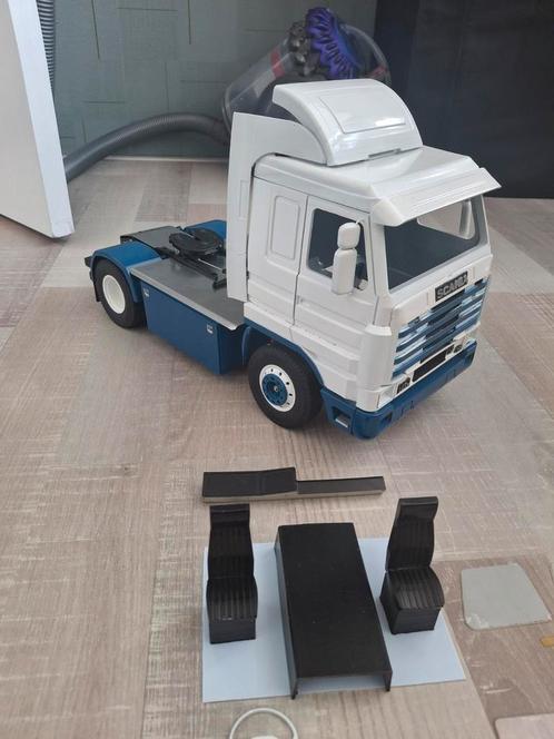 Tamiya scania 143 truck 1:14, Hobby en Vrije tijd, Modelbouw | Radiografisch | Auto's, Zo goed als nieuw, Auto onroad, Elektro