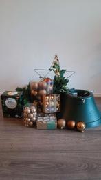 Kerstboom standaard + accessoires - koper/goud/bruin, Ophalen