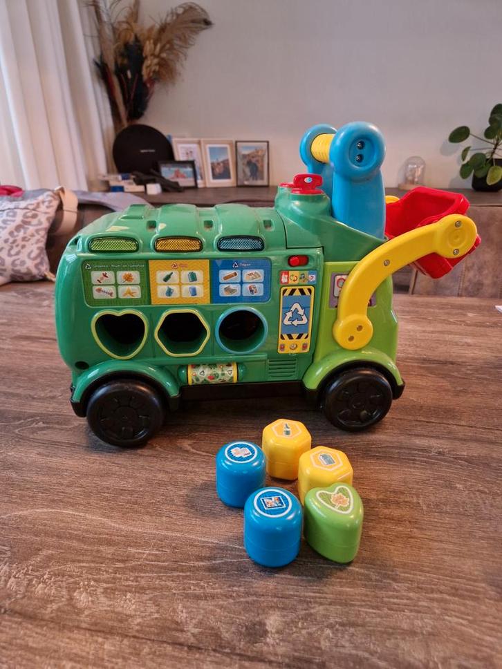 VTech Vuilniswagen Loopauto - Educatief & Leuk!, Kinderen en Baby's, Speelgoed | Vtech, Gebruikt, 6 maanden tot 2 jaar, Ophalen of Verzenden