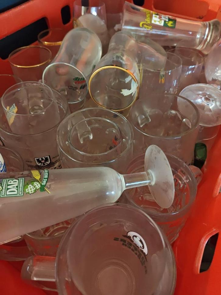 Grote collectie bierglazen (200+), Verzamelen, Biermerken, Gebruikt, Glas of Glazen, Heineken, Ophalen