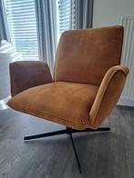 Draaibare fauiteul okergeel, Huis en Inrichting, Ophalen, 75 tot 100 cm, Zo goed als nieuw, Stof