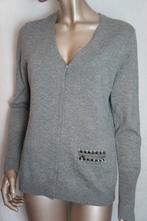 MADELEINE vest maat 40/42 WOOL, ZIJDE , CASHMERE, Verzenden, Zo goed als nieuw, Maat 38/40 (M), Grijs