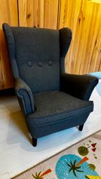 Kinderfauteuil - IKEA - Strandmon - Grijs, Huis en Inrichting, Fauteuils, Ophalen, Gebruikt, Minder dan 75 cm, 50 tot 75 cm