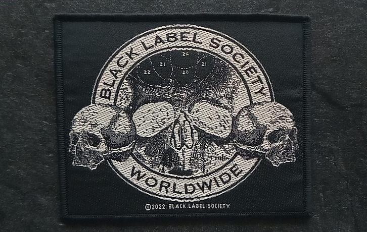 Black Label Society zeer  mooie worldwide patch b82 metal, Verzamelen, Muziek, Artiesten en Beroemdheden, Zo goed als nieuw, Kleding