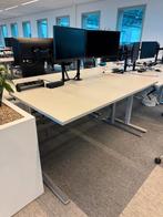 Partij ) slinger bureau 160x80 wit ( ook bureaustoelen etc, Ophalen, VST Kantoormeubilair, In hoogte verstelbaar, Zo goed als nieuw