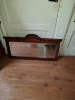 Vintage Spiegel met Eikenhouten Lijst, Ophalen, Rechthoekig, 50 tot 100 cm, 100 tot 150 cm