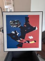 E.Bacci: Zeefdruk op katoenzijde With the Season's Greetings, Ophalen of Verzenden