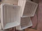 Witte fruitkistjes 3 st 40x50, Huis en Inrichting, Woonaccessoires | Kisten, Ophalen, Zo goed als nieuw, Minder dan 50 cm, Minder dan 50 cm