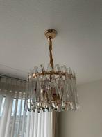Elegante Hanglamp met Kristallen Details, Huis en Inrichting, Lampen | Kroonluchters, Ophalen, Zo goed als nieuw, Glas