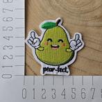 Strijk embleem applicatie Patch Peer - Pearfect, D, Nieuw, Ophalen of Verzenden, D