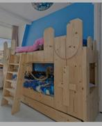 Steigerhouten kasteel hoogslaper, Kinderen en Baby's, Kinderkamer | Stapelbedden en Hoogslapers, Ophalen, Gebruikt, Hoogslaper