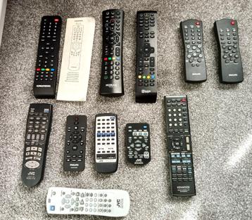 afstandsbediening / 3 x Ziggo / JVC stereo TV DVD CD speler beschikbaar voor biedingen