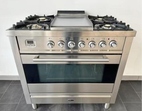Boretti Gasfornuis met Oven, Witgoed en Apparatuur, Fornuizen, Gebruikt, Vrijstaand, Gas, 5 kookzones of meer, 90 tot 95 cm, 60 cm of meer