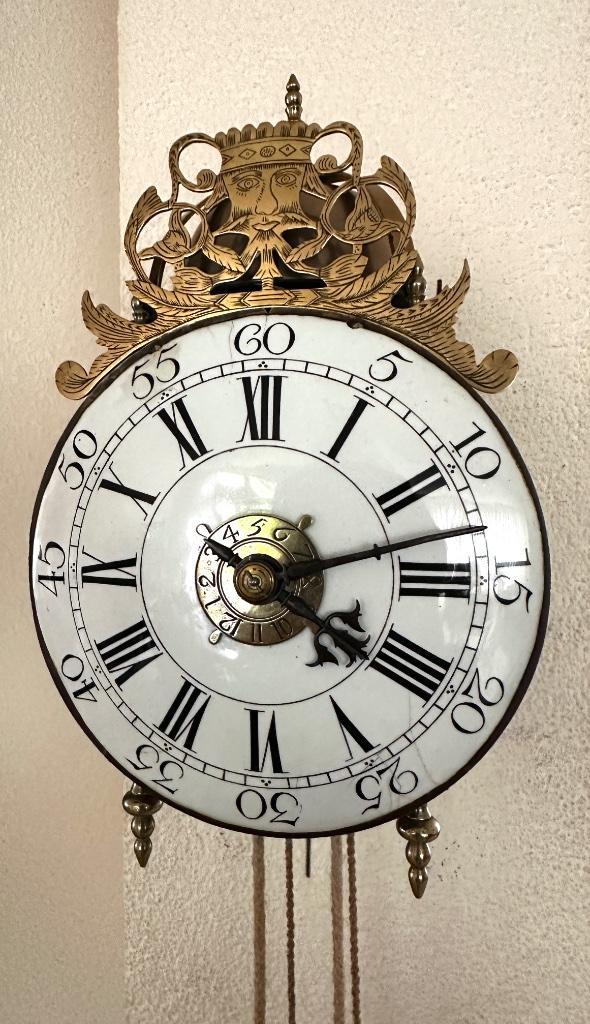 Frans mini lantaarn wekkerklokje., Antiek en Kunst, Antiek | Klokken, Ophalen of Verzenden