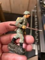 Elastolin soldaat met geweer in de zij, Antiek en Kunst, Antiek | Speelgoed, Ophalen of Verzenden