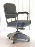 Vintage desk chair by American company Mc Dowell Craig, Ophalen, Gebruikt, Blauw, Bureaustoel