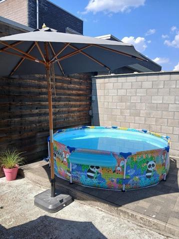 Zwembad Bestway 274x66cm met afdek en nieuw warmte zeil beschikbaar voor biedingen