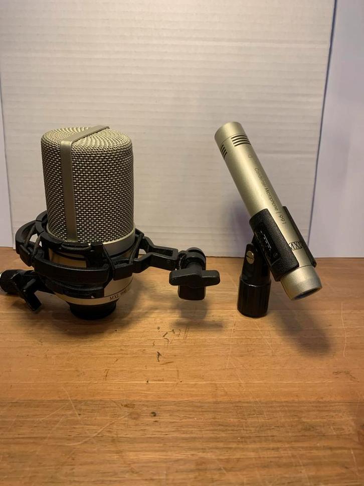 MXL Condensator Microfoon Set, Muziek en Instrumenten, Microfoons, Gebruikt, Studiomicrofoon, Ophalen of Verzenden